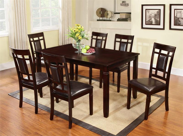 7PC Solid Wood Dining Table Set